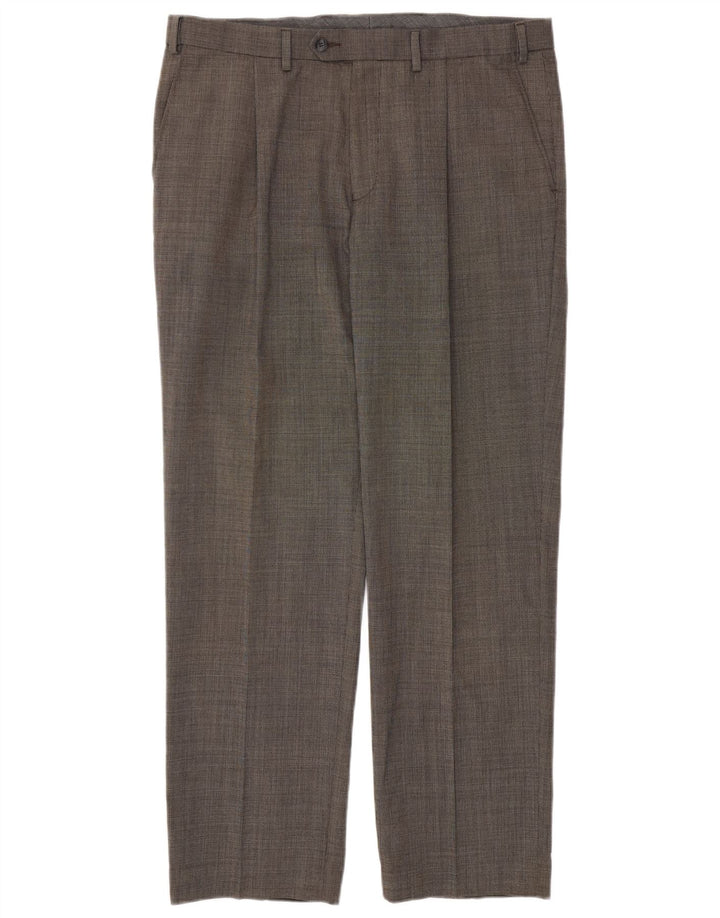 Marks & Spencer Herre Regular Fit Casual Bukser W36 L31 Grå Polyester