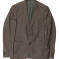 CALVIN KLEIN Mens 2 Button Blazer Jacket IT 48 Medium Grey Polyester Vintage Calvin Klein and Second-Hand Calvin Klein from Messina Hembry 