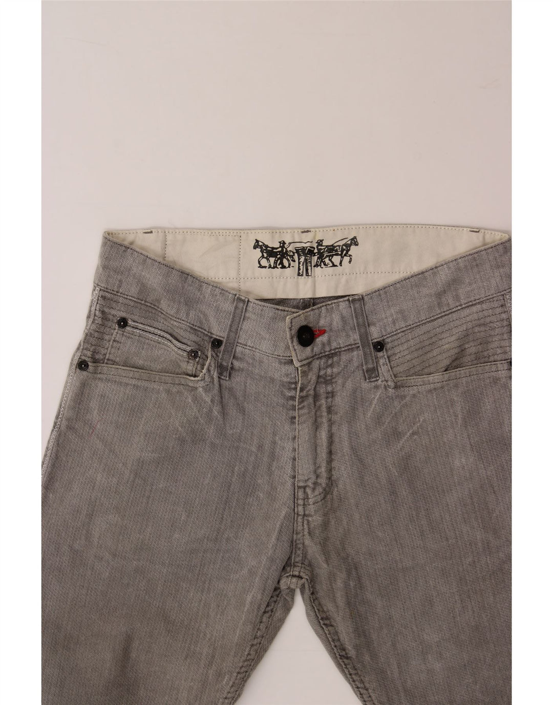 LEVI'S Womens Straight Jeans W30 L30 Grey Vintage Levi's and Second-Hand Levi's from Messina Hembry 