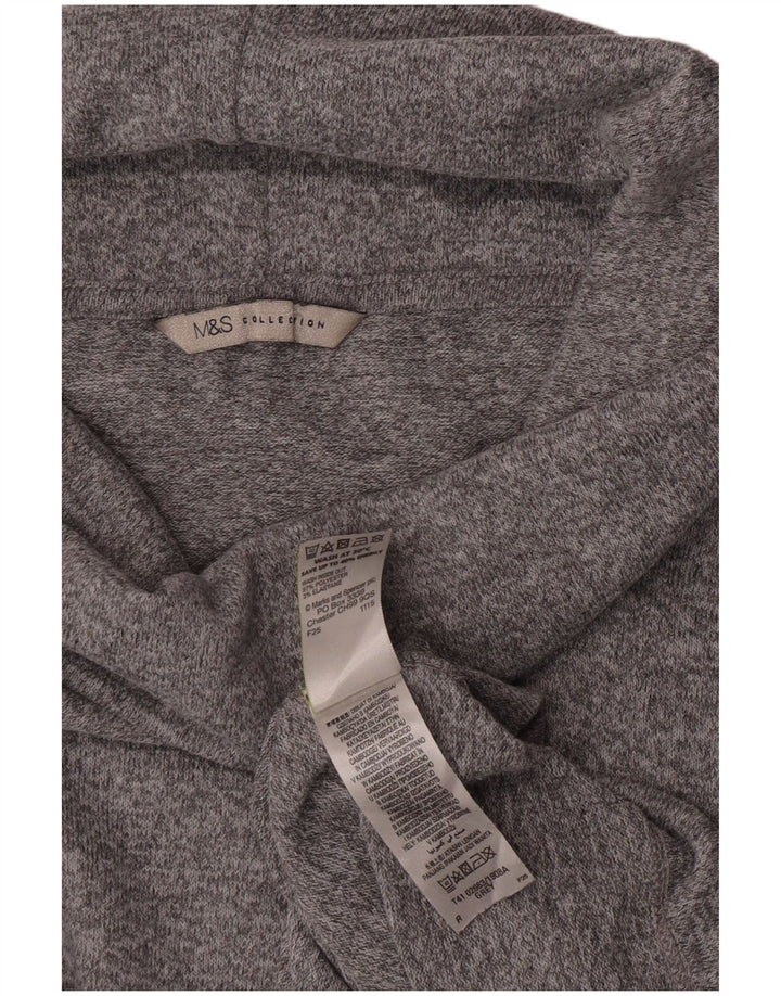 Marks & Spencer Dame Top 3/4 ærmer UK 14 Large Grå Flecked Polyester