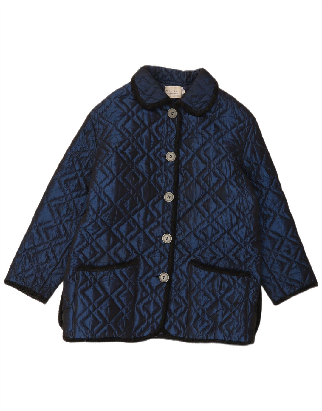 Giulia Galanti Quiltet jakke til kvinder UK 12 Medium Navy Blue
