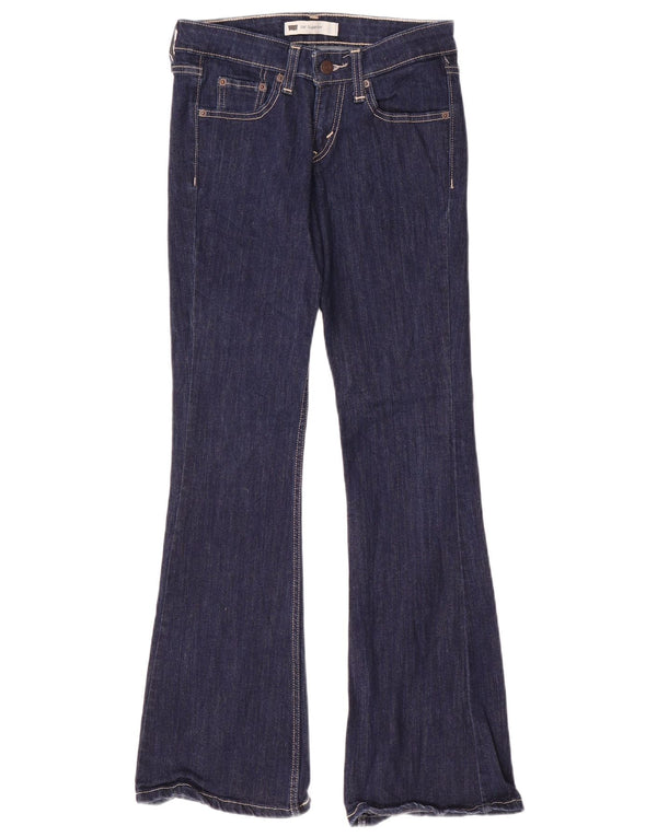 Levi's Dame 518 Super Low Bootcut Jeans US 1 XS W28 L32 Marineblå Bomuld
