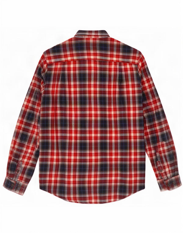Superdry Flanelskjorte til mænd XL rød ternet bomuld