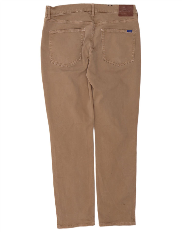 GANT Slim Casual Bukser til mænd W36 L32 Beige Bomuld