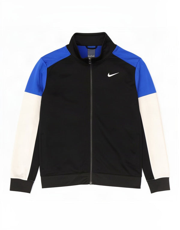 Nike Boys træningsdragt topjakke 13-14 år XL Sort Colourblock Polyester