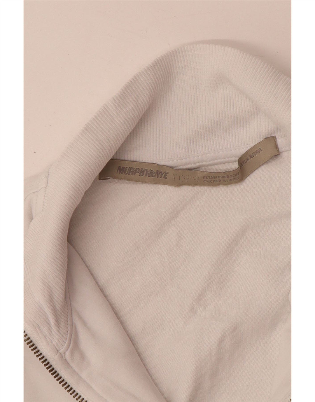 MURPHY & NYE Grafisk træningsdragt topjakke til kvinder UK 10 Small White