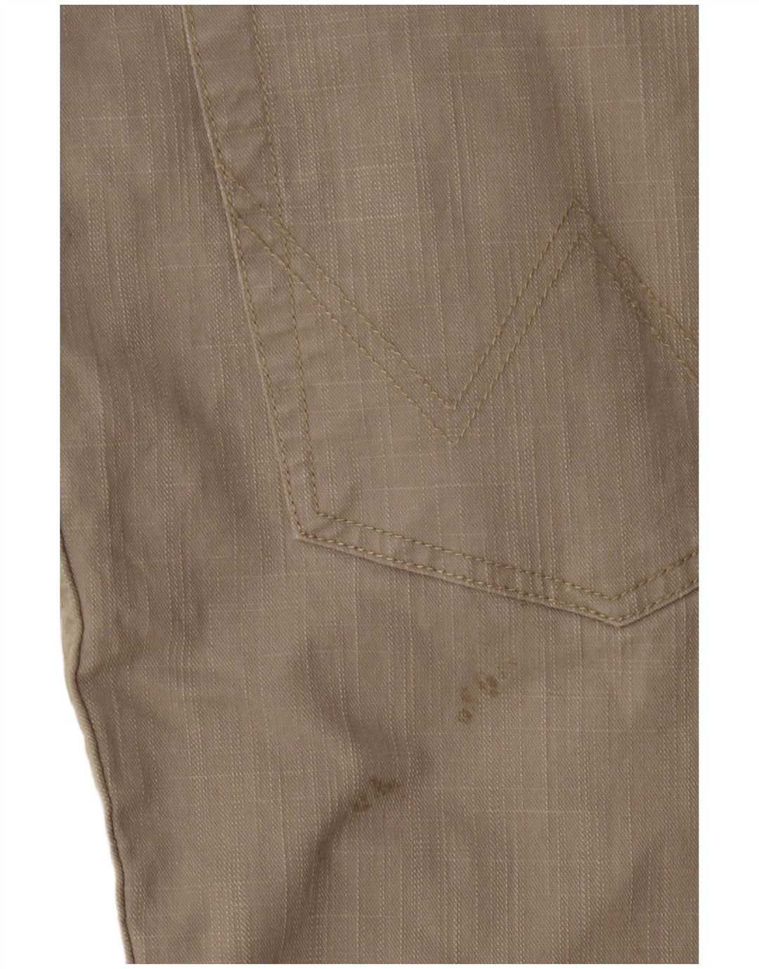 WRANGLER Herre Regular Fit Lige Casual Bukser W40 L32 Beige Bomuld