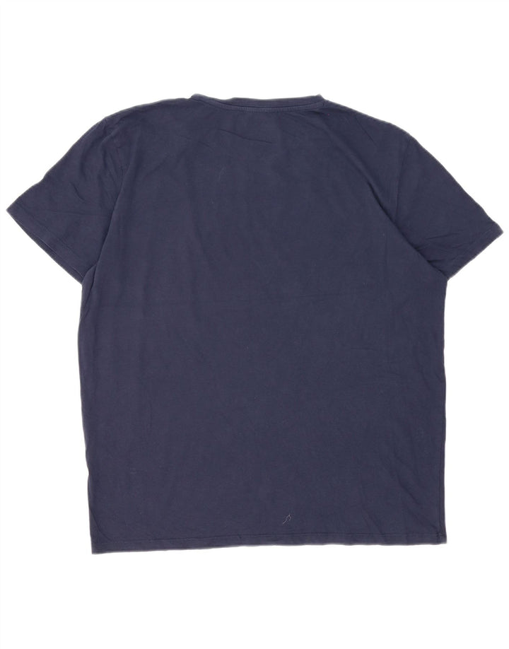 Jack & Jones Herre grafisk T-shirt top XL marineblå