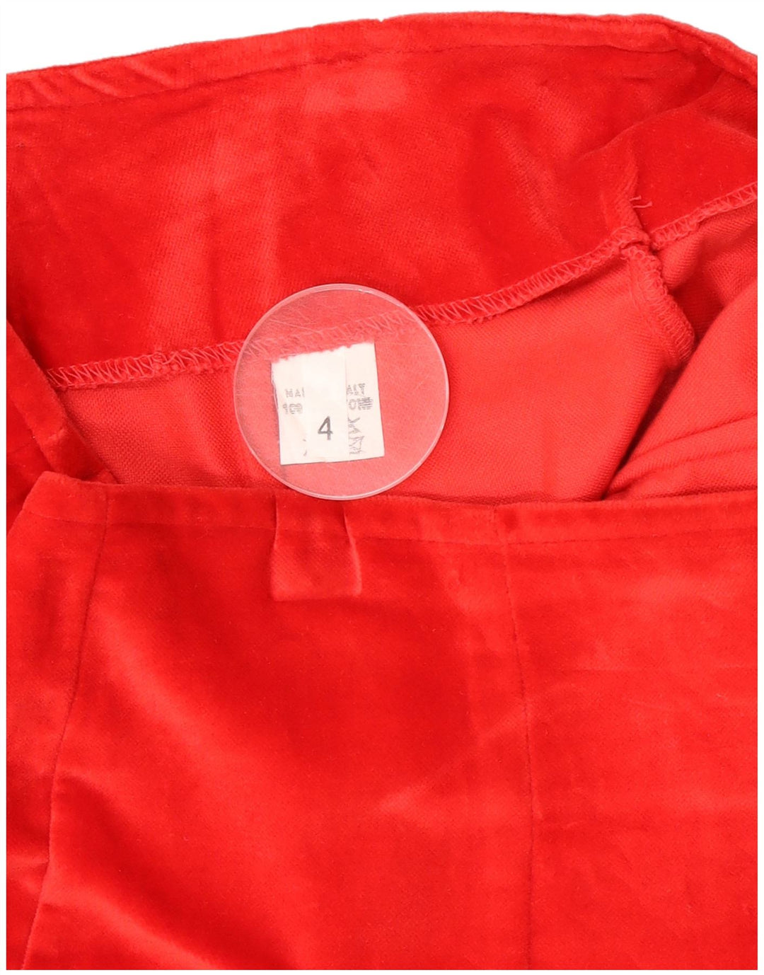 Vintage Womens Hot Pants US 4 Small W28 Red Cotton