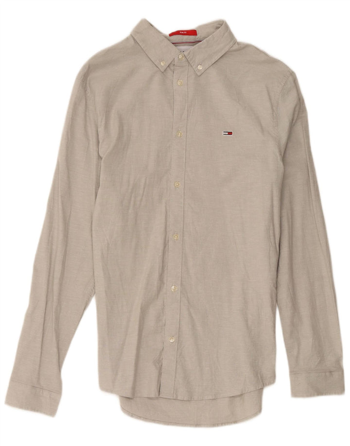 Tommy Hilfiger Herreskjorte Stor Grå Bomuld