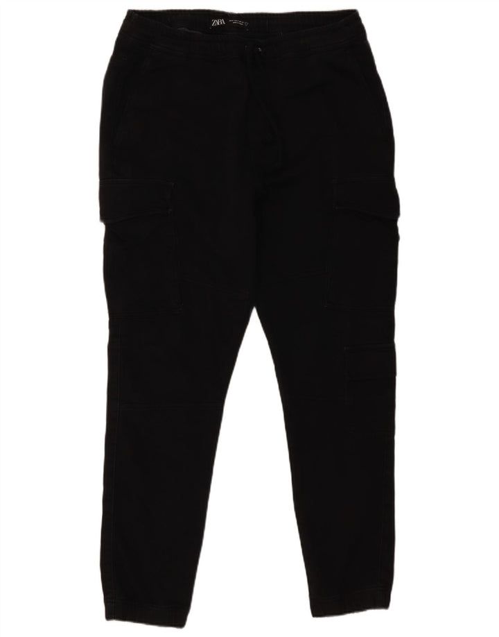 Zara Herre Joggers Cargo Bukser Medium W31 L27 Sort