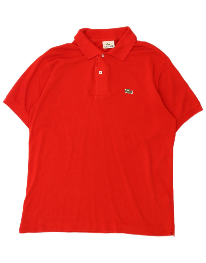 Lacoste herre poloshirt størrelse 4 Medium rød bomuld