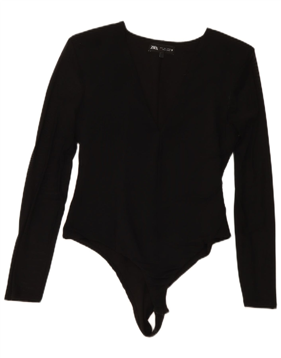Zara langærmet bodysuit til kvinder UK 14 Large Black