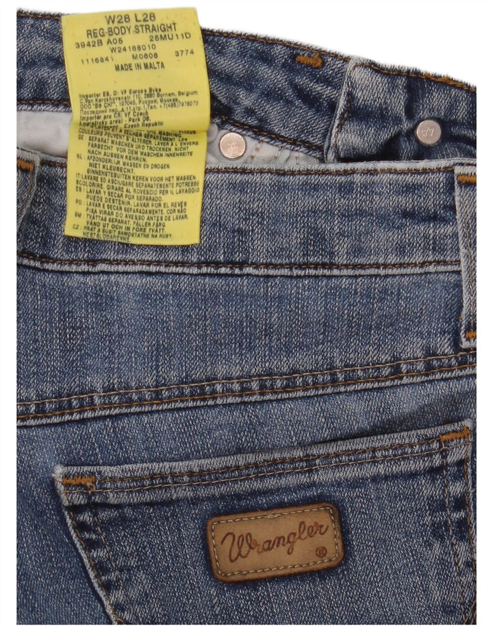 WRANGLER Lige jeans til kvinder W28 L28 blå bomuld