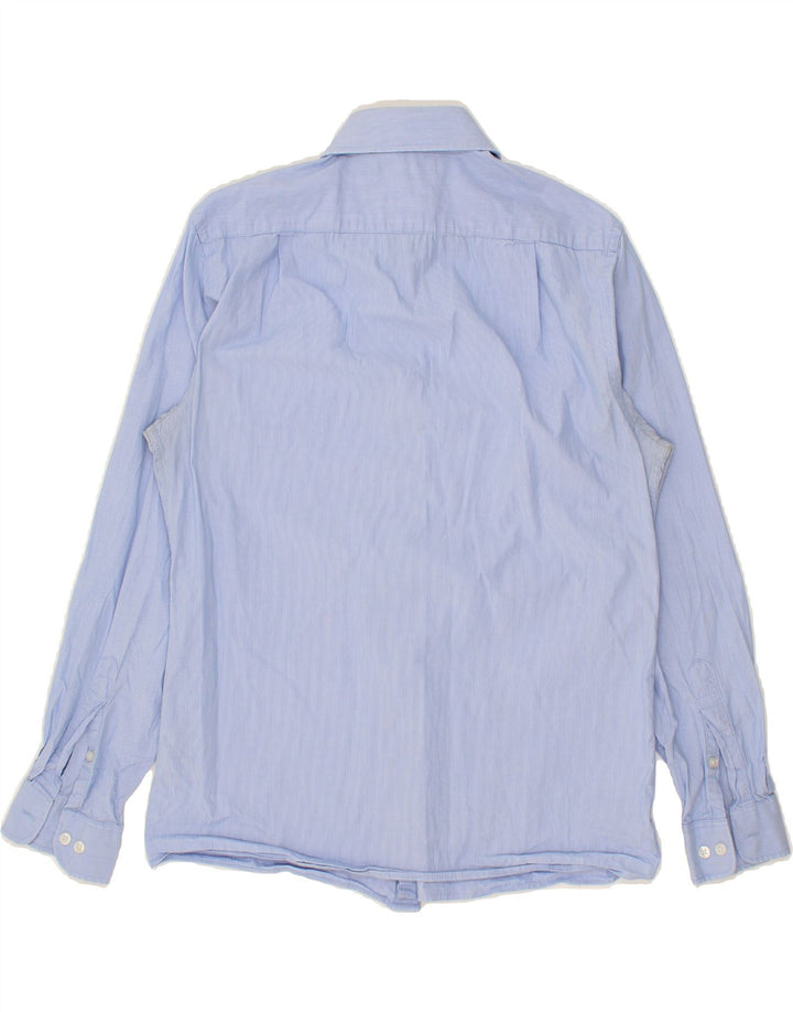 TOMMY HILFIGER Mens Shirt Size 15 Medium Blue Pinstripe Cotton Vintage Tommy Hilfiger and Second-Hand Tommy Hilfiger from Messina Hembry 