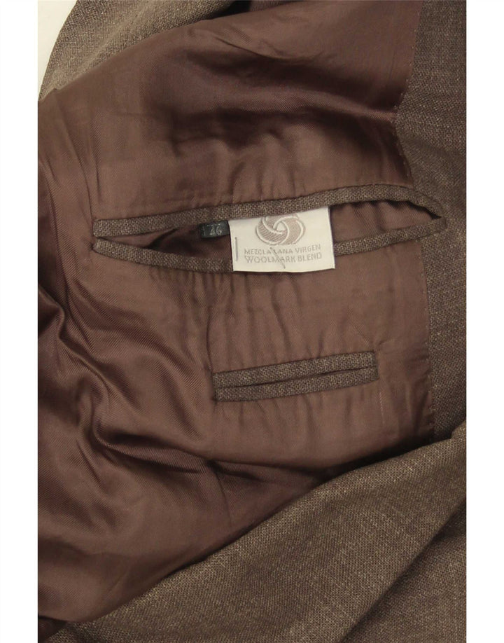 Massimo Dutti Herre 3-knaps blazerjakke EU 46 Lille grå uld