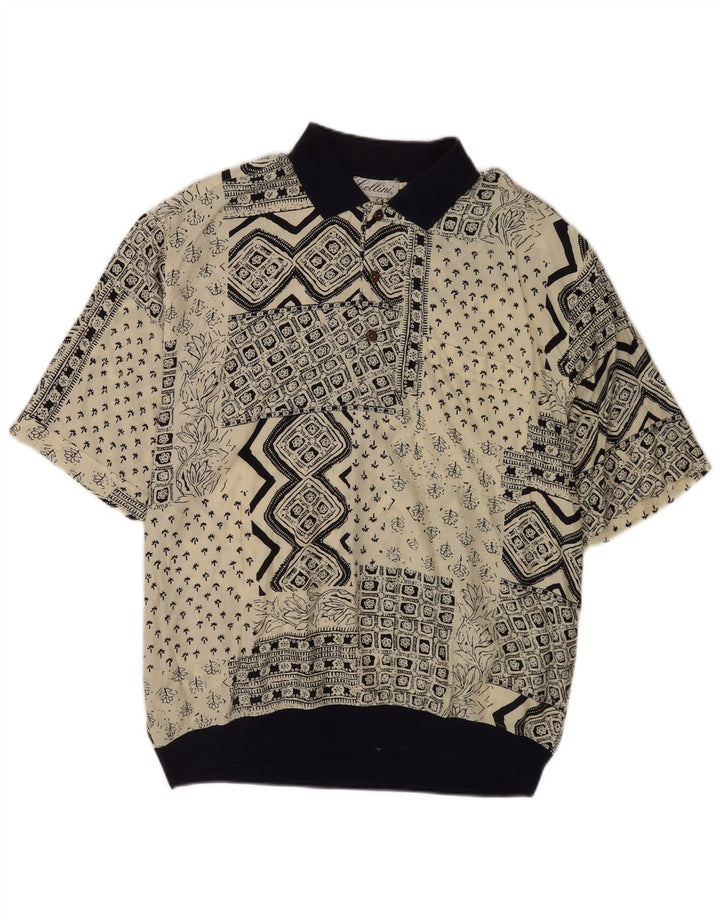 Bellini Herre Kortærmet Pullover Shirt IT 54 XL Flerfarvet Patchwork