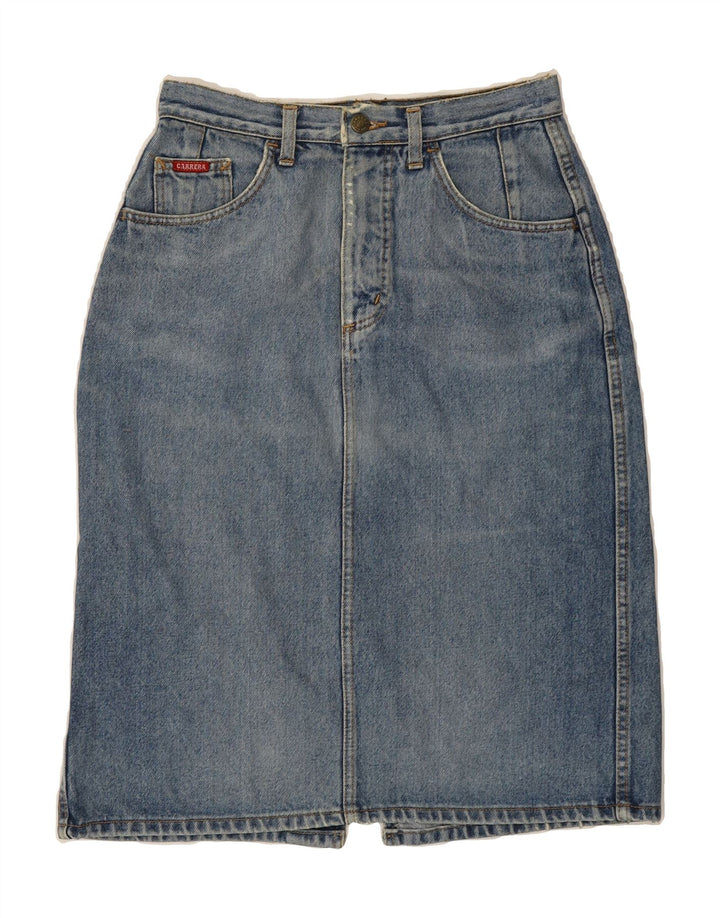 CARRERA Womens Denim Skirt IT 44 Medium W28  Blue Cotton Vintage Carrera and Second-Hand Carrera from Messina Hembry 