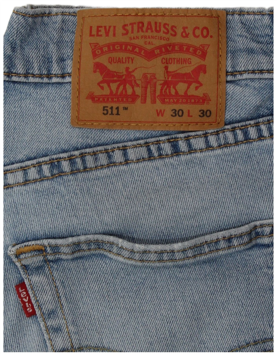 Levi's Herre 511 Slim Jeans W30 L30 Blå Bomuld