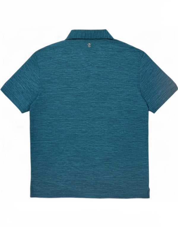 Izod Polo Shirt til mænd XL Blå Flecked Polyester