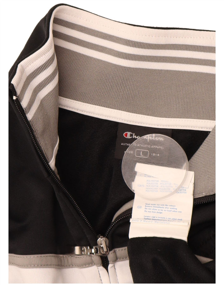 CHAMPION Træningsdragt til mænd Topjakke Stor Sort Colourblock Polyester