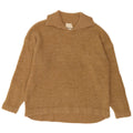 Indi & Cold Womens Oversized Polo Neck Jumper Sweater UK16 Stor Beige Uld