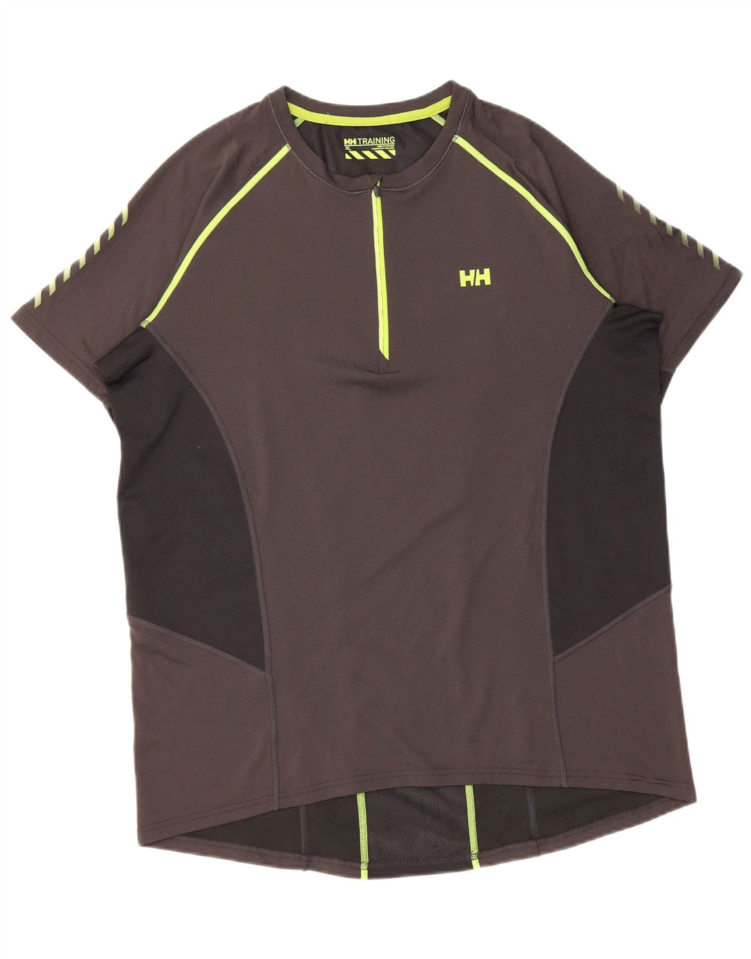 HELLY HANSEN Herre Kortærmet Pullover Træningsdragt Top XL Grå Colourblock