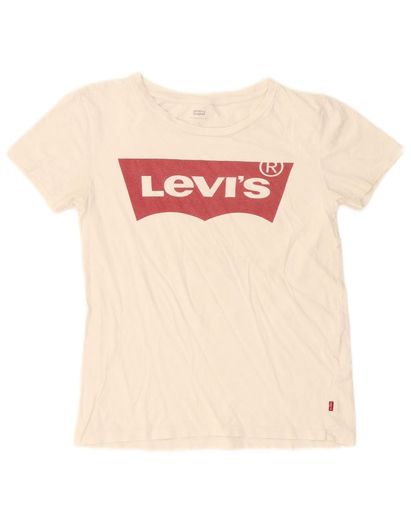 Levi's Grafisk T-shirt top til kvinder DK 6 XS Hvid