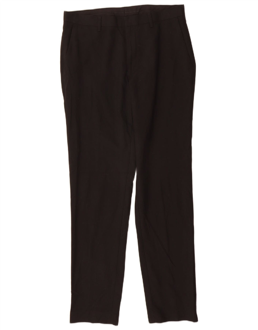 Marks & Spencer Herre Slim Fit Suit Bukser W32 L33 Sort Polyester