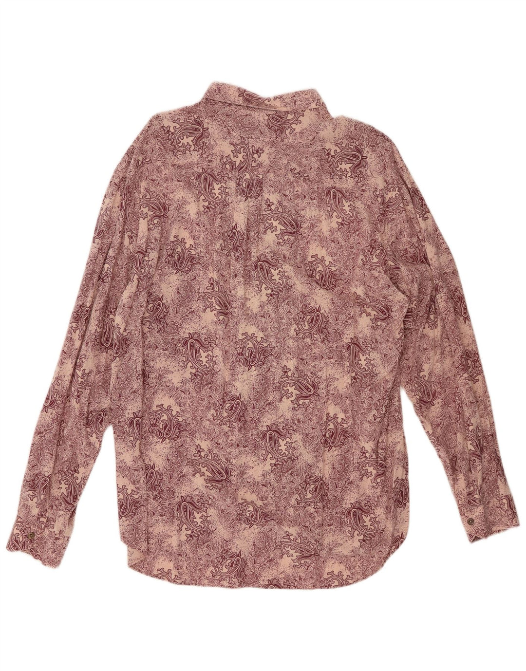 LEADER Herreskjorte XL Lilla Paisley Viscose