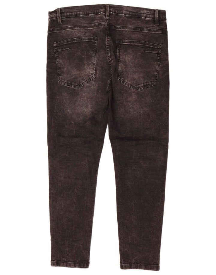 Zara Herre Slim Jeans EU 44 Large W34 L27 Grå Bomuld