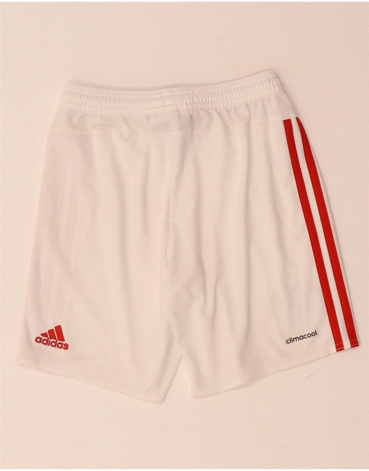 ADIDAS Boys Manchester United sportsshorts 9-10 år hvid polyester