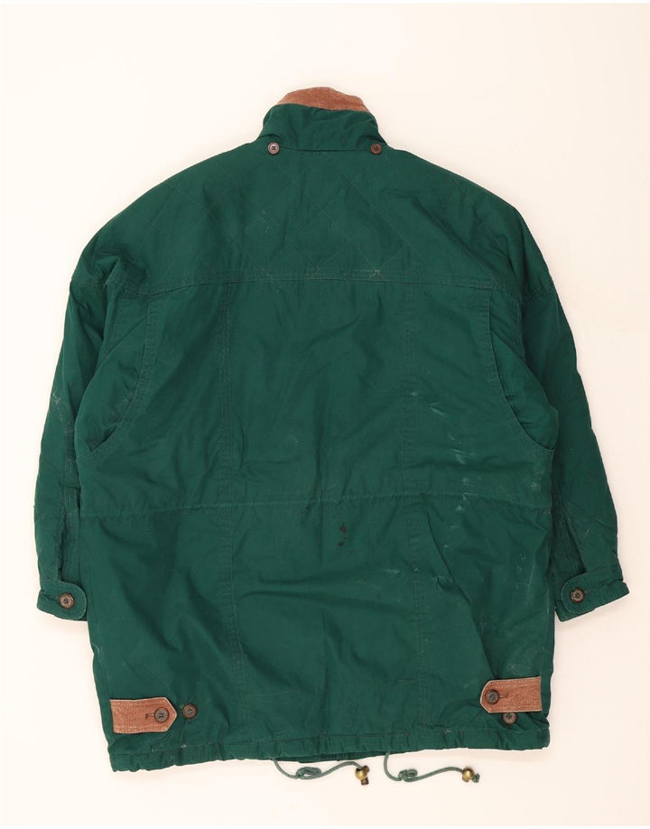 COLEBROOK Womens Oversized Windbreaker Coat UK 16 Large Green Cotton Vintage Colebrook and Second-Hand Colebrook from Messina Hembry 
