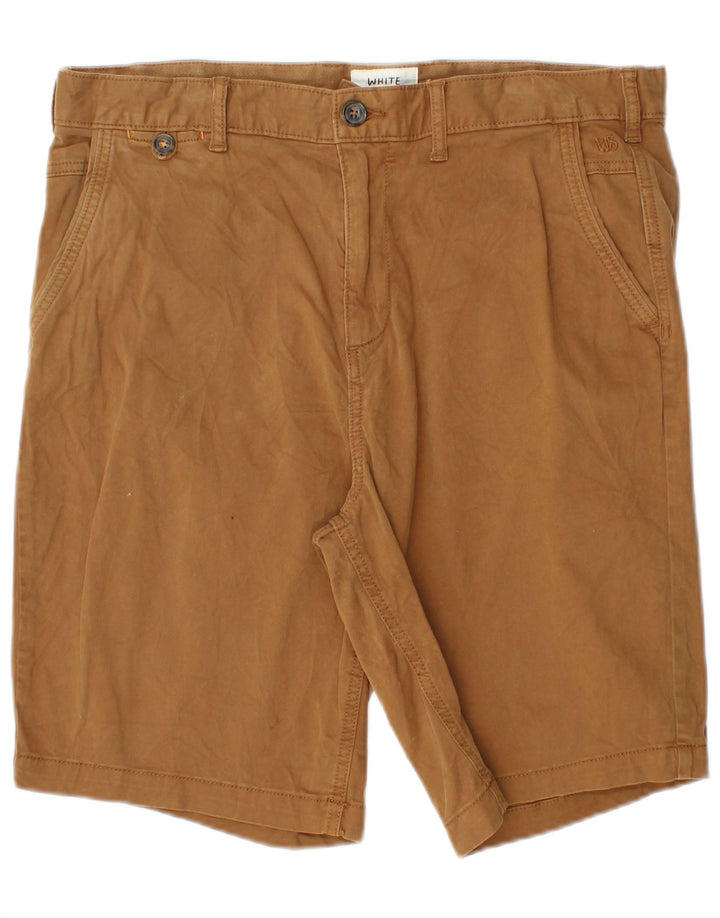 HVIDE TING Herre Chino Shorts W34 Stor Beige Bomuld