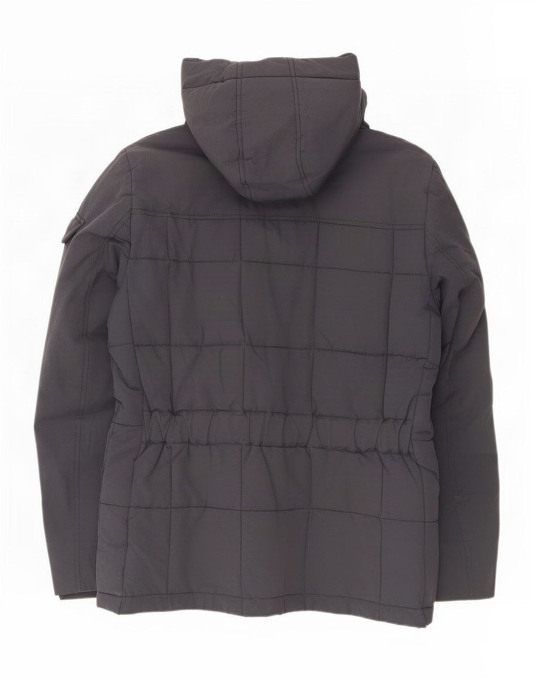 Woolrich Herre hættepolstret jakke UK 40 Stor marineblå nylon