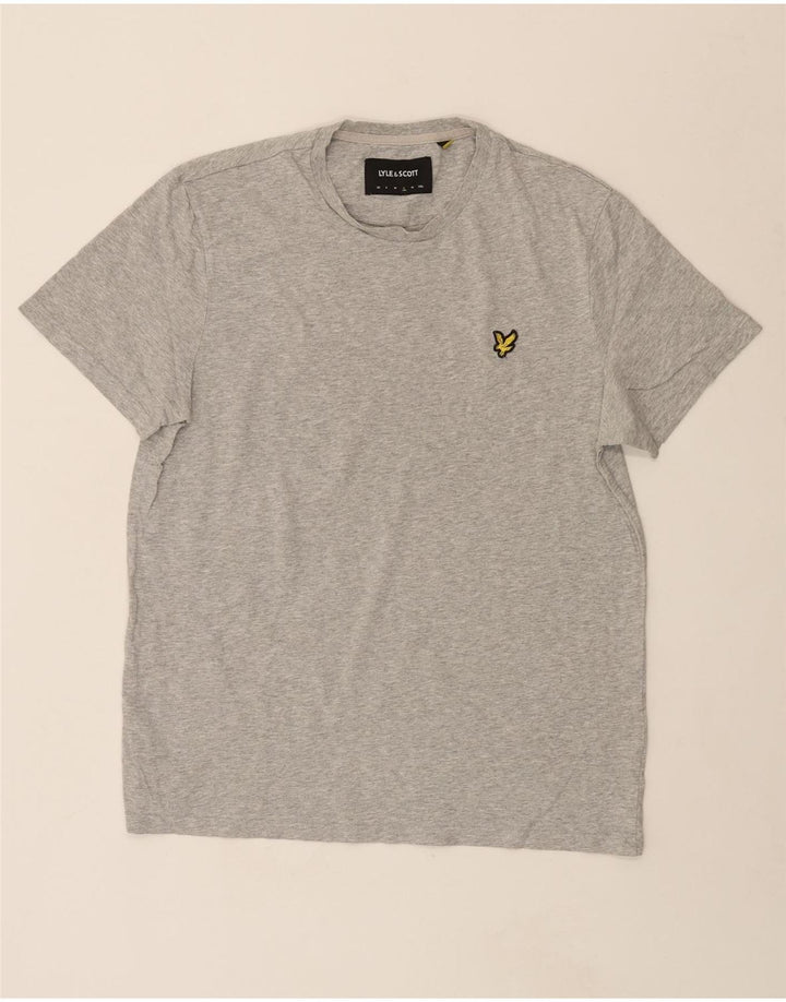 LYLE & SCOTT Mens T-Shirt Top Large Grey Cotton Vintage Lyle & Scott and Second-Hand Lyle & Scott from Messina Hembry 