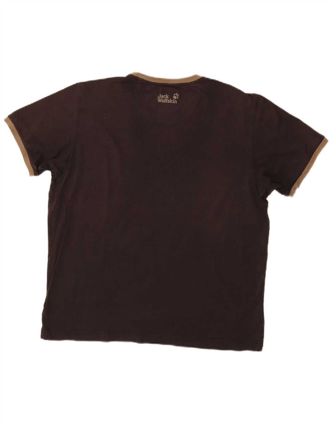 JACK WOLFSKIN Herre grafisk T-shirt top UK 44 XL Sort bomuld