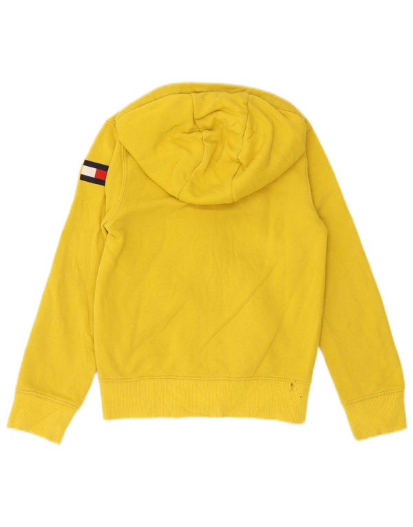 Tommy Hilfiger Boys Grafisk Hættetrøje med lynlås 6-7 år Lille Gul