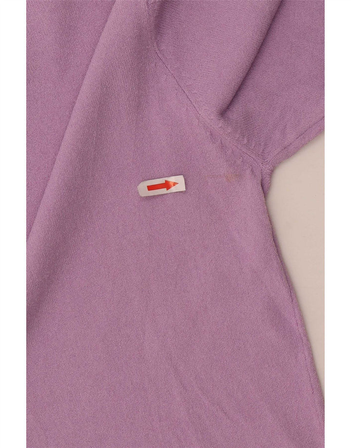 Zara Dame Top 3/4 ærme UK 12 Medium Lilla Viscose