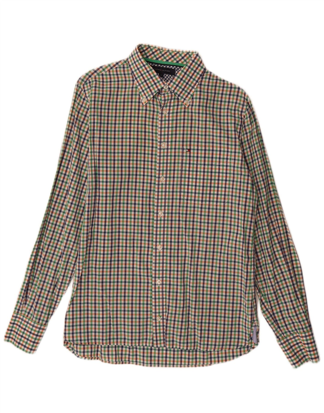 Tommy Hilfiger Herreskjorte Lille flerfarvet Gingham Bomuld