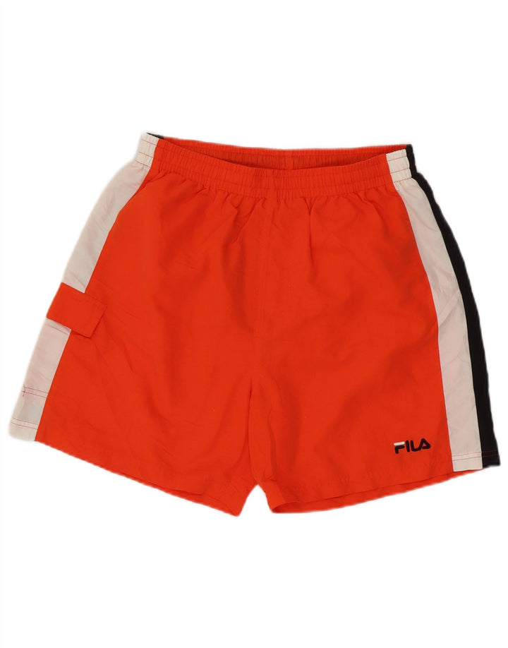 FILA Badeshorts til mænd Large Orange Colourblock Polyester