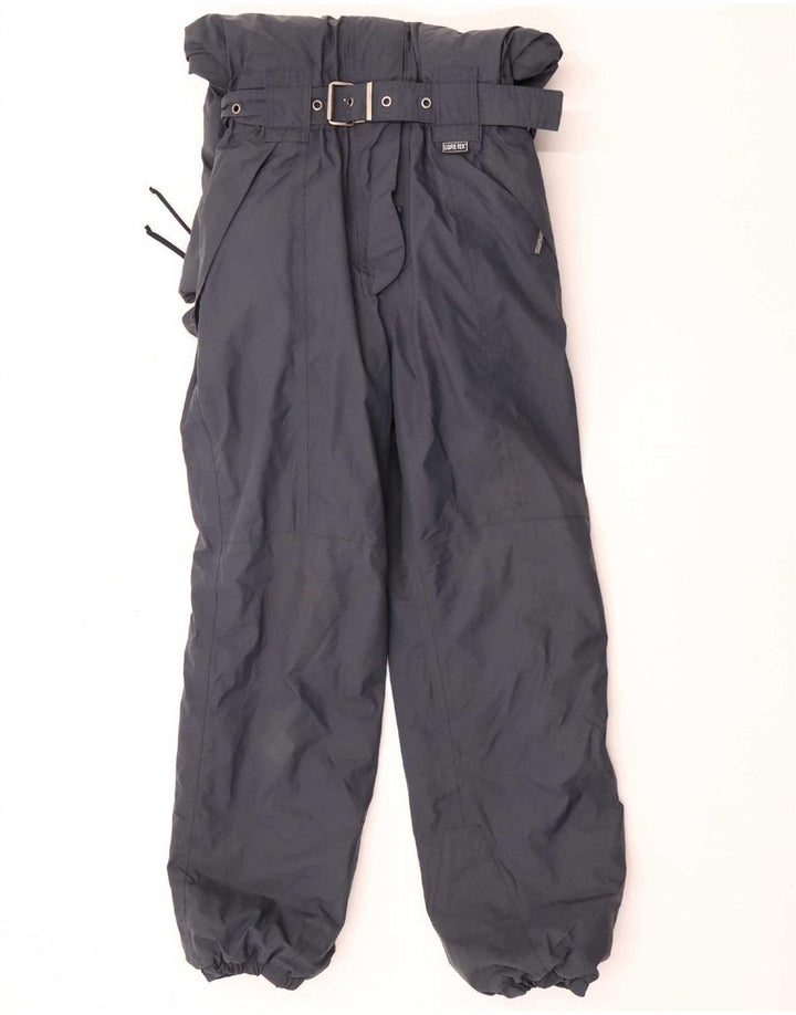 Samas Dame Hætte Ski Jumpsuit UK 12 Medium Navy Blue Polyester