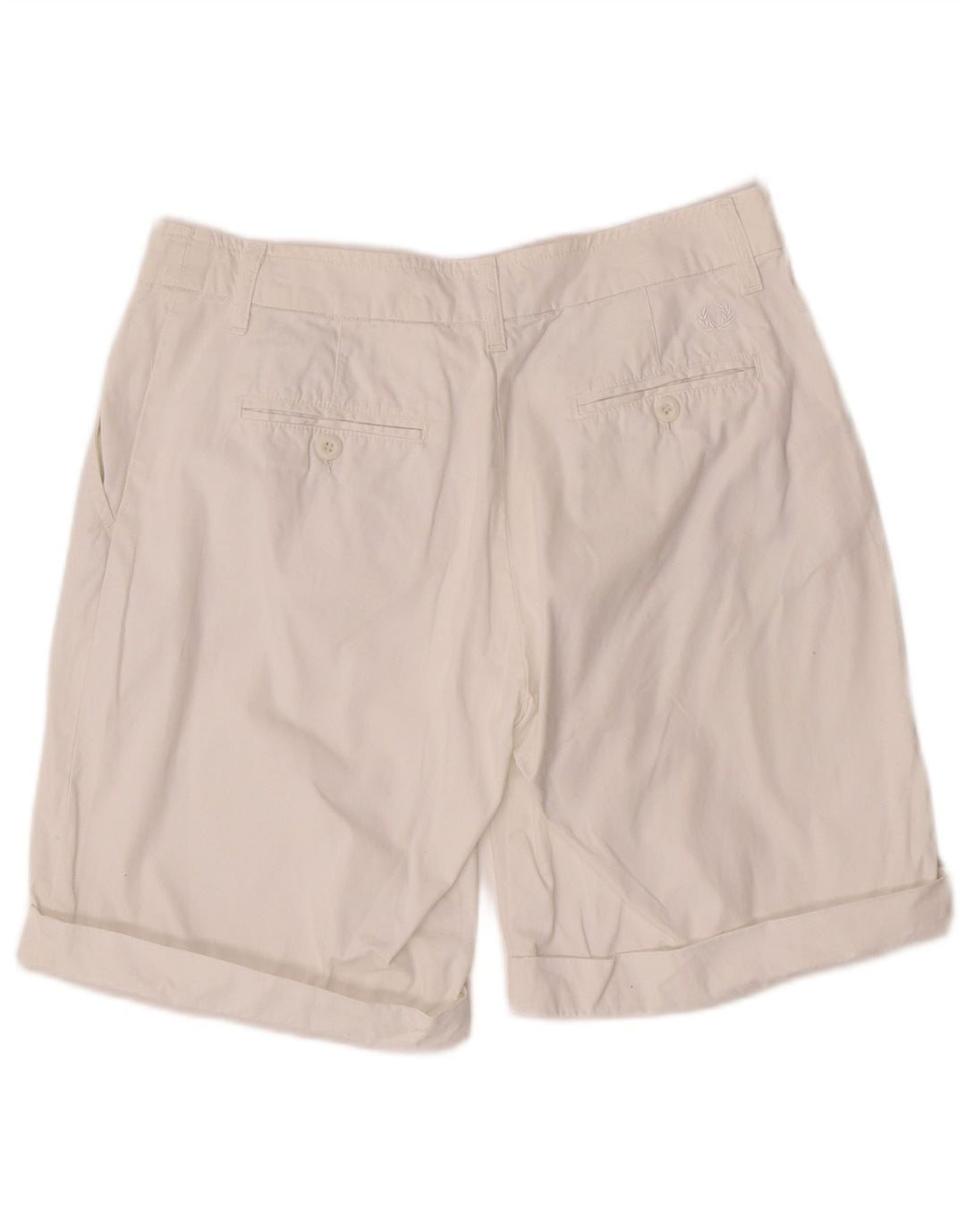 Fred Perry Chino Shorts til kvinder IT 44 Medium W30 Hvid Bomuld