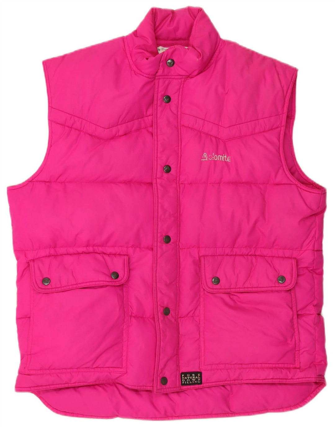 DOLOMITE Womens Oversized Polstret Gilet UK 16 Large Pink