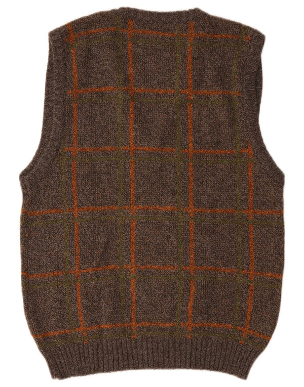 Wegner Herrevest Tank Top IT 48 Medium Brun Ternet Polyacryl