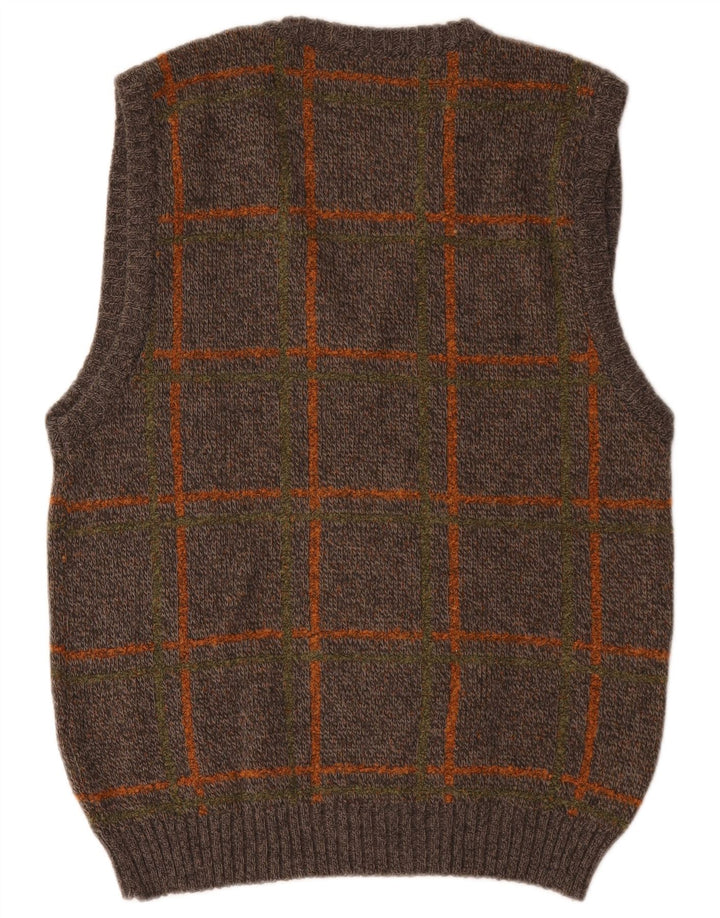 Wegner Herrevest Tank Top IT 48 Medium Brun Ternet Polyacryl