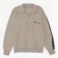 Champion Herre grafisk lynlås-sweatshirt Jumper Medium Grey Colourblock