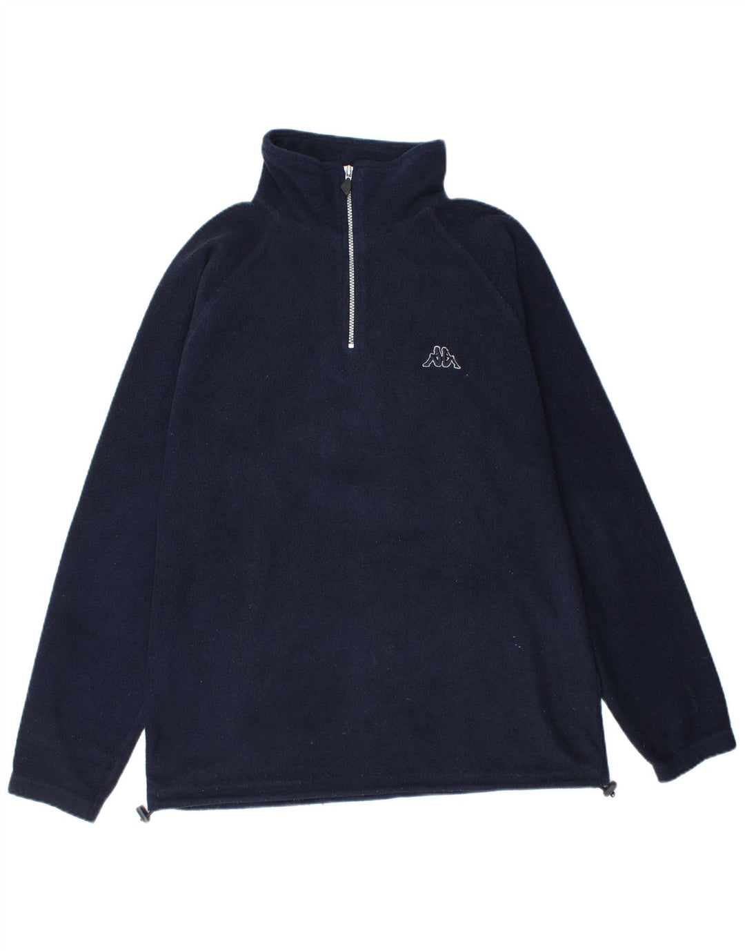 Kappa herre lynlås hals fleece jumper stor marineblå polyester