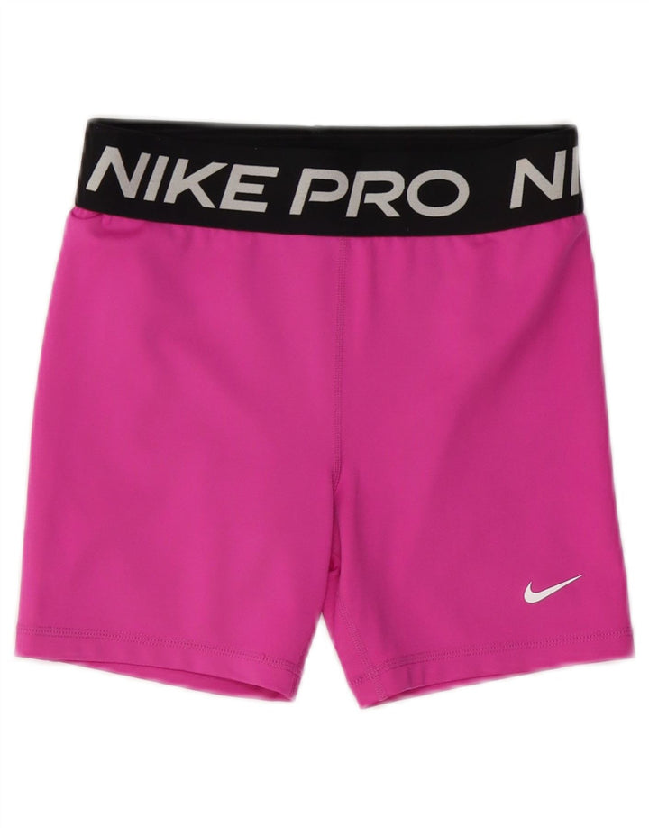 NIKE piger Dri Fit grafiske sportsshorts 13-14 år XL Pink Colourblock