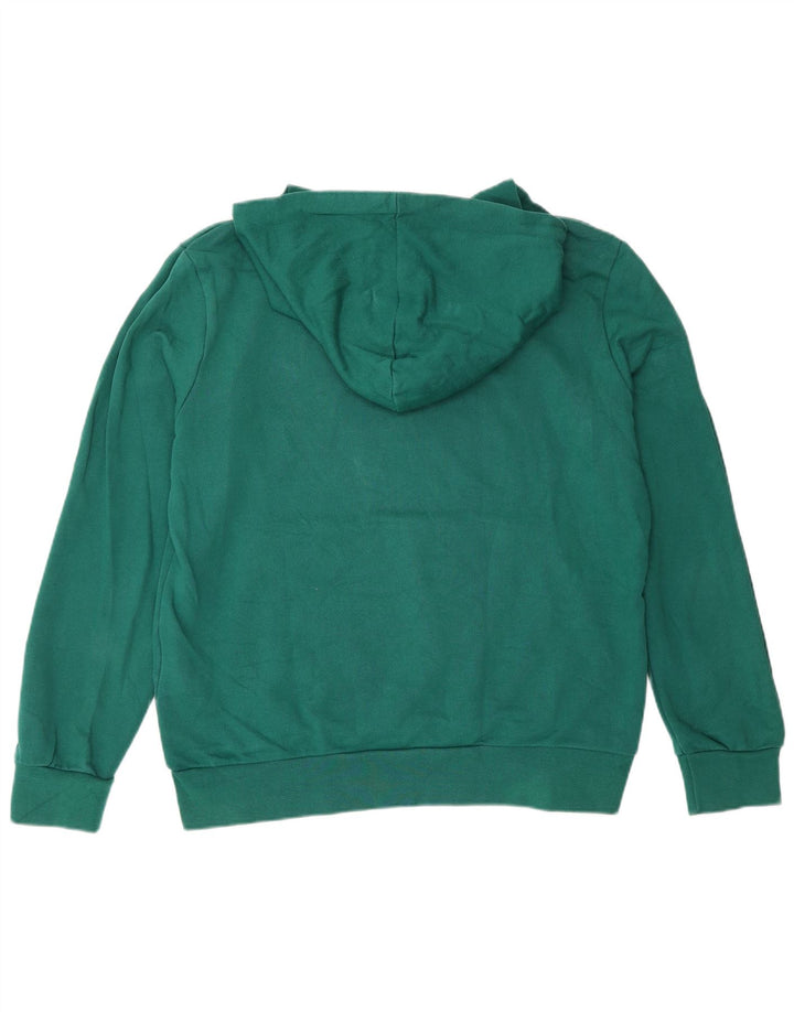 Diadora Grafisk hættetrøje til mænd mellemgrøn bomuld